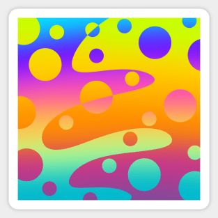 Wild Vibrant Gradient Design Sticker